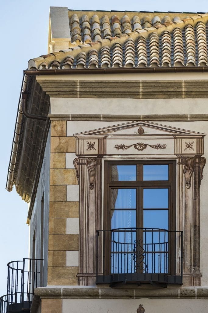 Fachada exterior del boutique hotel Palacio Solecio