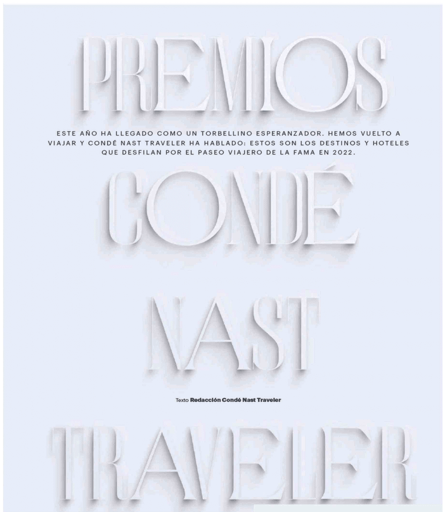 Premios Condé Nast Traveler